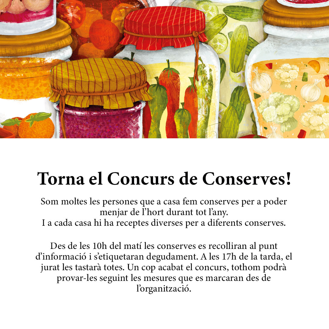 VI Concurs de conserves - Fira de la Llavor 2023