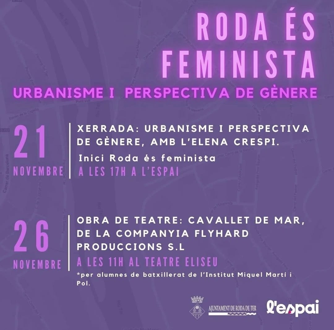 Roda de Ter commemora el 25N amb el programa Roda és Feminista i un acte institucional a la Plaça Major