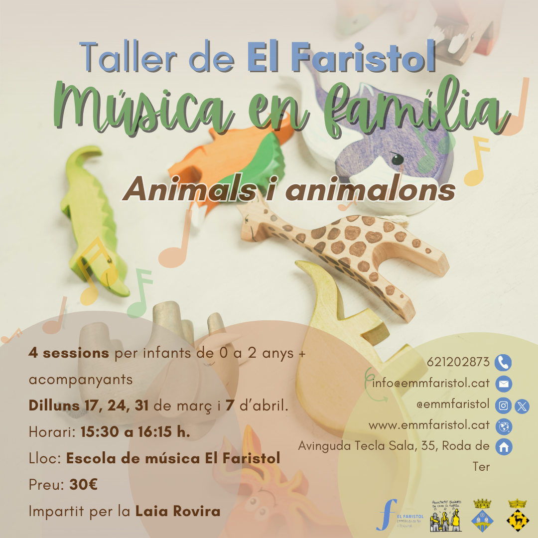 Torna el Taller de música en família de l'Escola de Música El Faristol