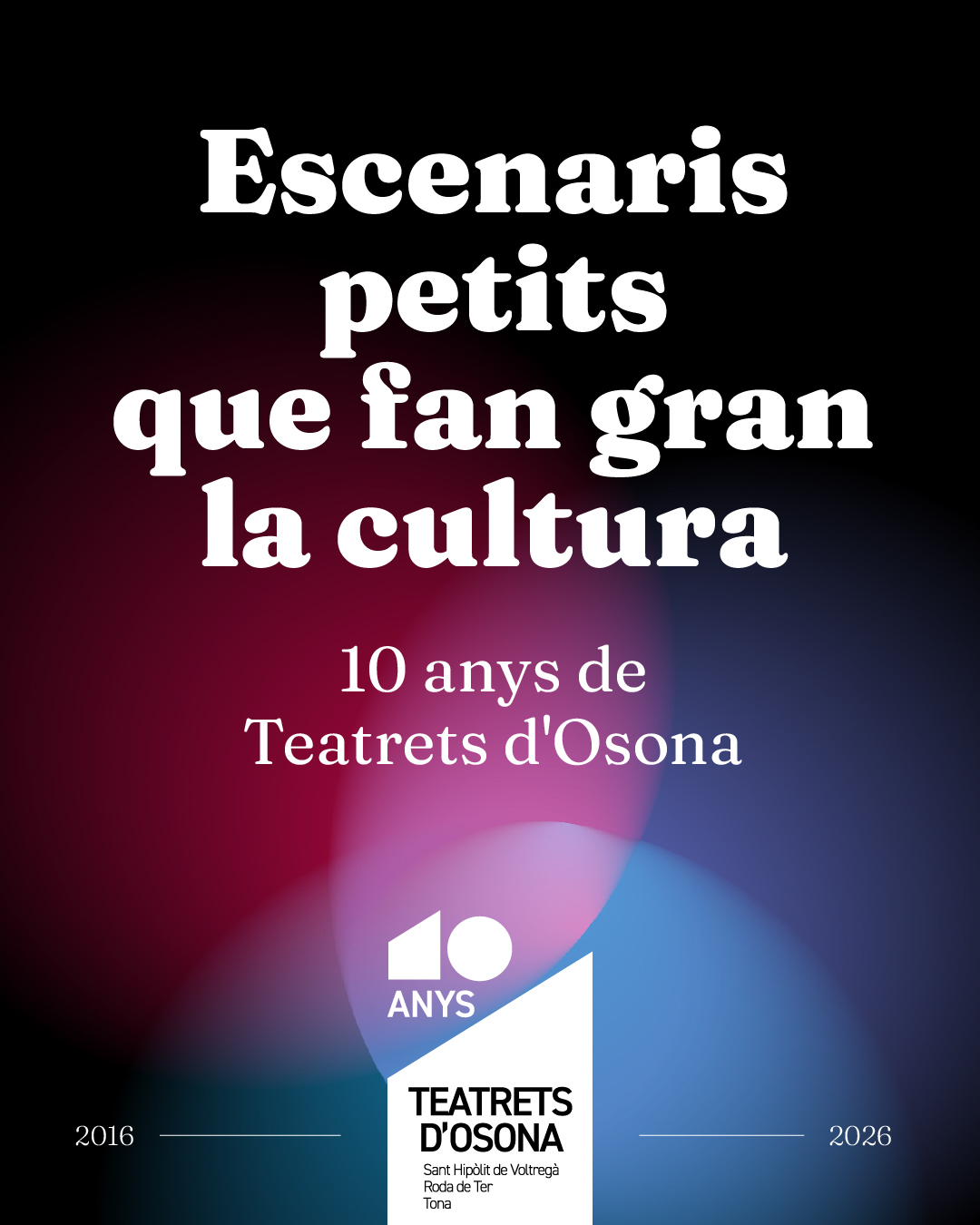 Teatrets d'Osona, 10 anys de cultura de proximitat