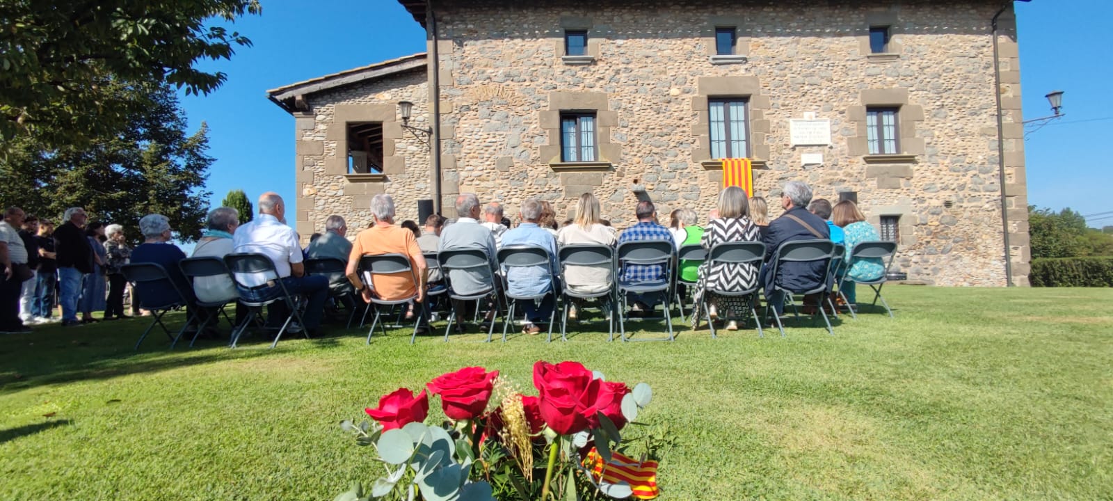 Ofrena floral a Bac de Roda. 11 de Setembre de 2024