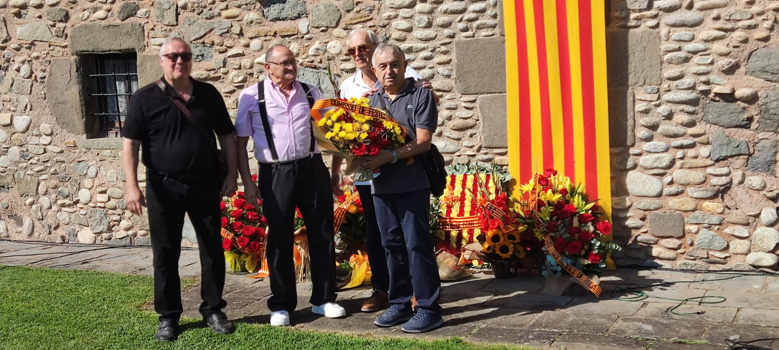 Ofrena floral a Bac de Roda. 11 de Setembre de 2024