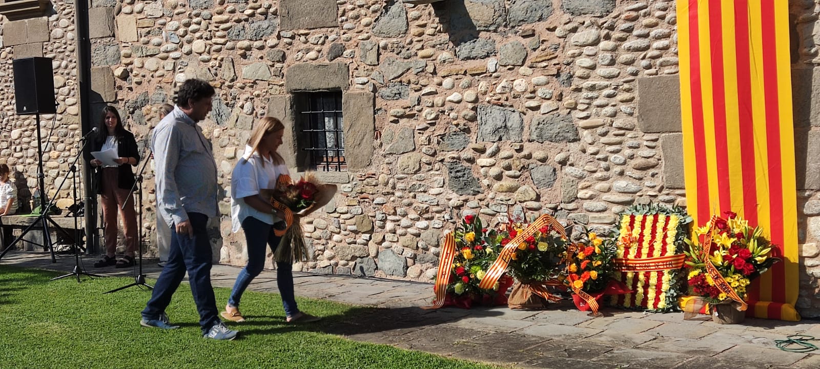 Ofrena floral a Bac de Roda. 11 de Setembre de 2024