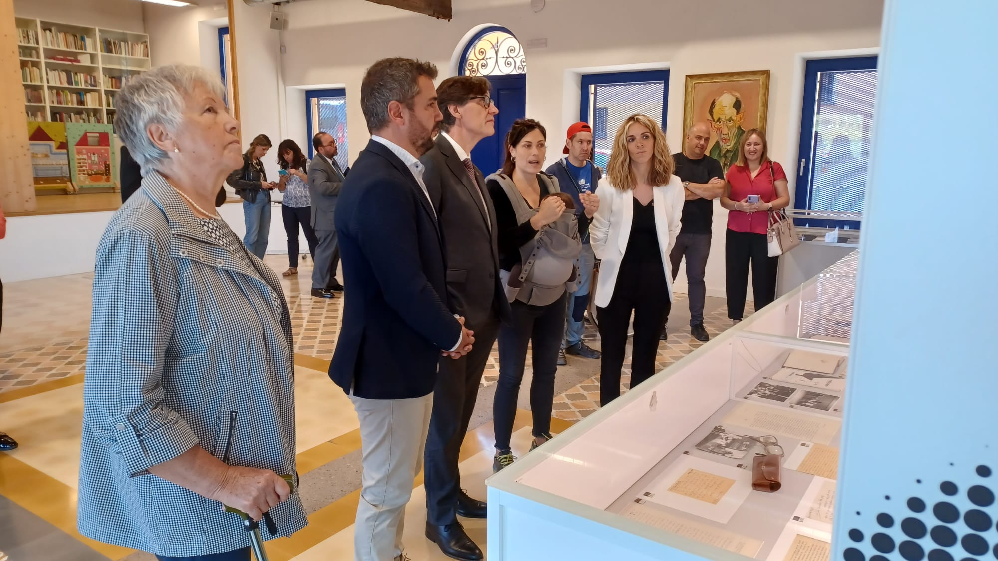 El president de la Generalitat, Salvador Illa, visita a seu de la Fundació Miquel Martí i Pol de Roda de Ter