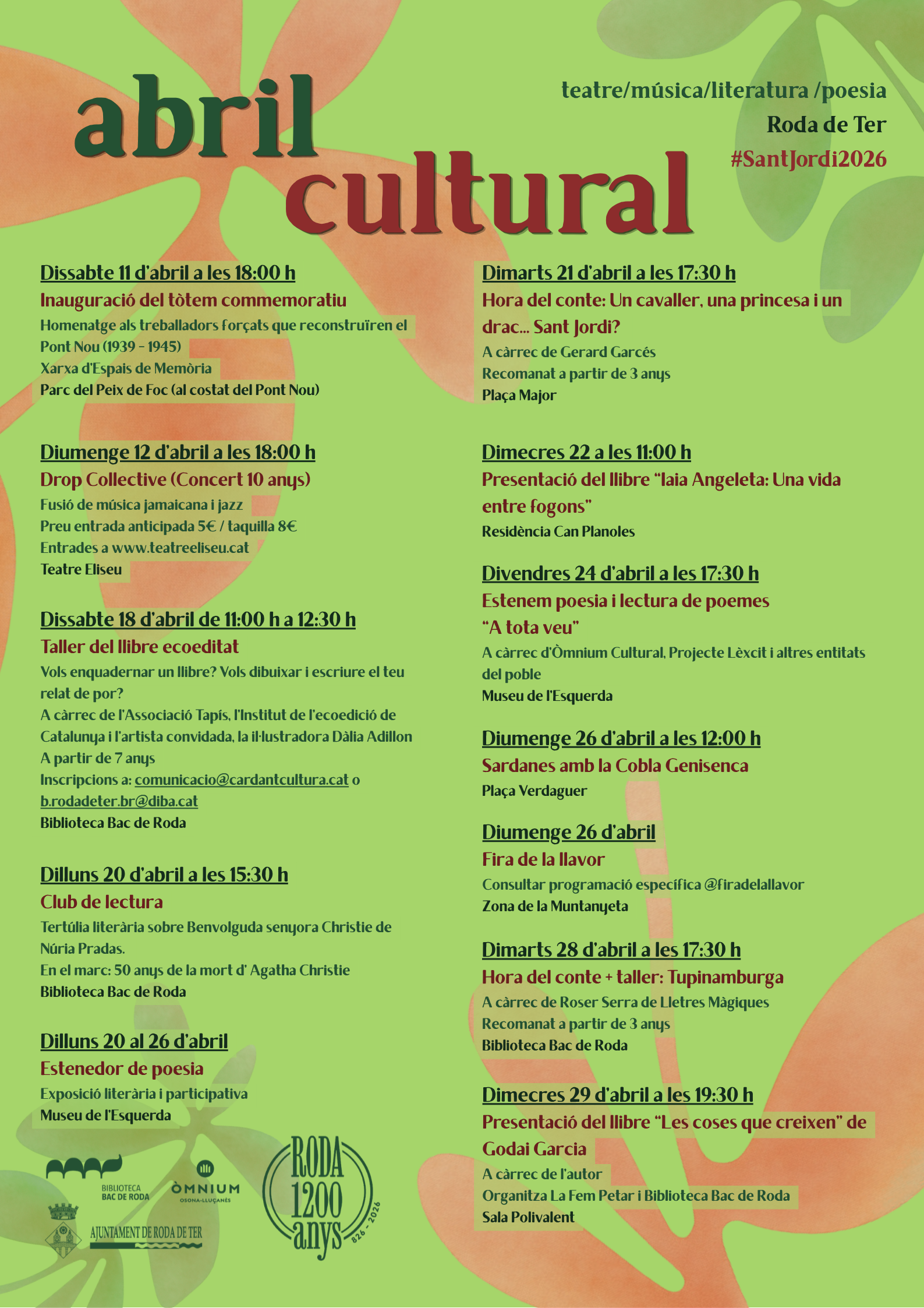 Abril cultural | Estenedor de poesia 