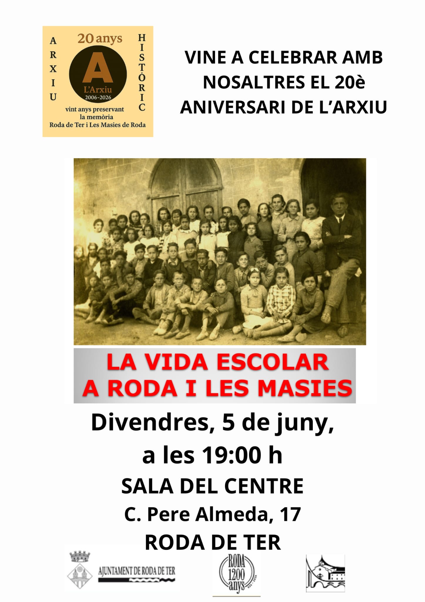Projecci&oacute; "La vida escolar a Roda i les Masies"