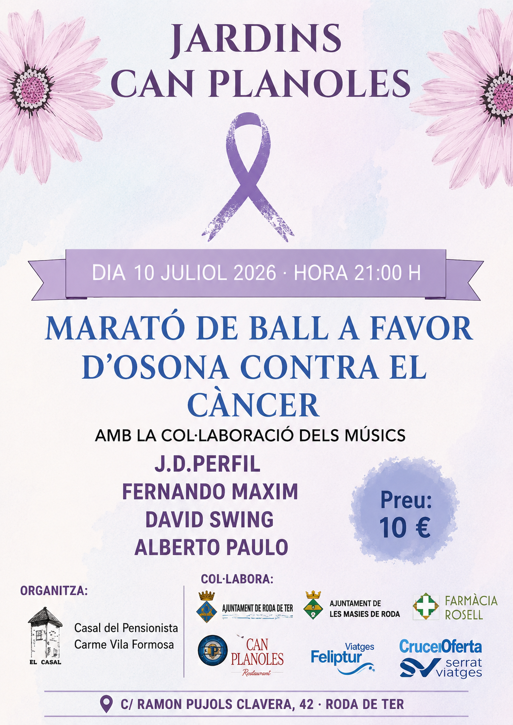 Marat&oacute; de ball a favor d'Osona Contra el C&agrave;ncer