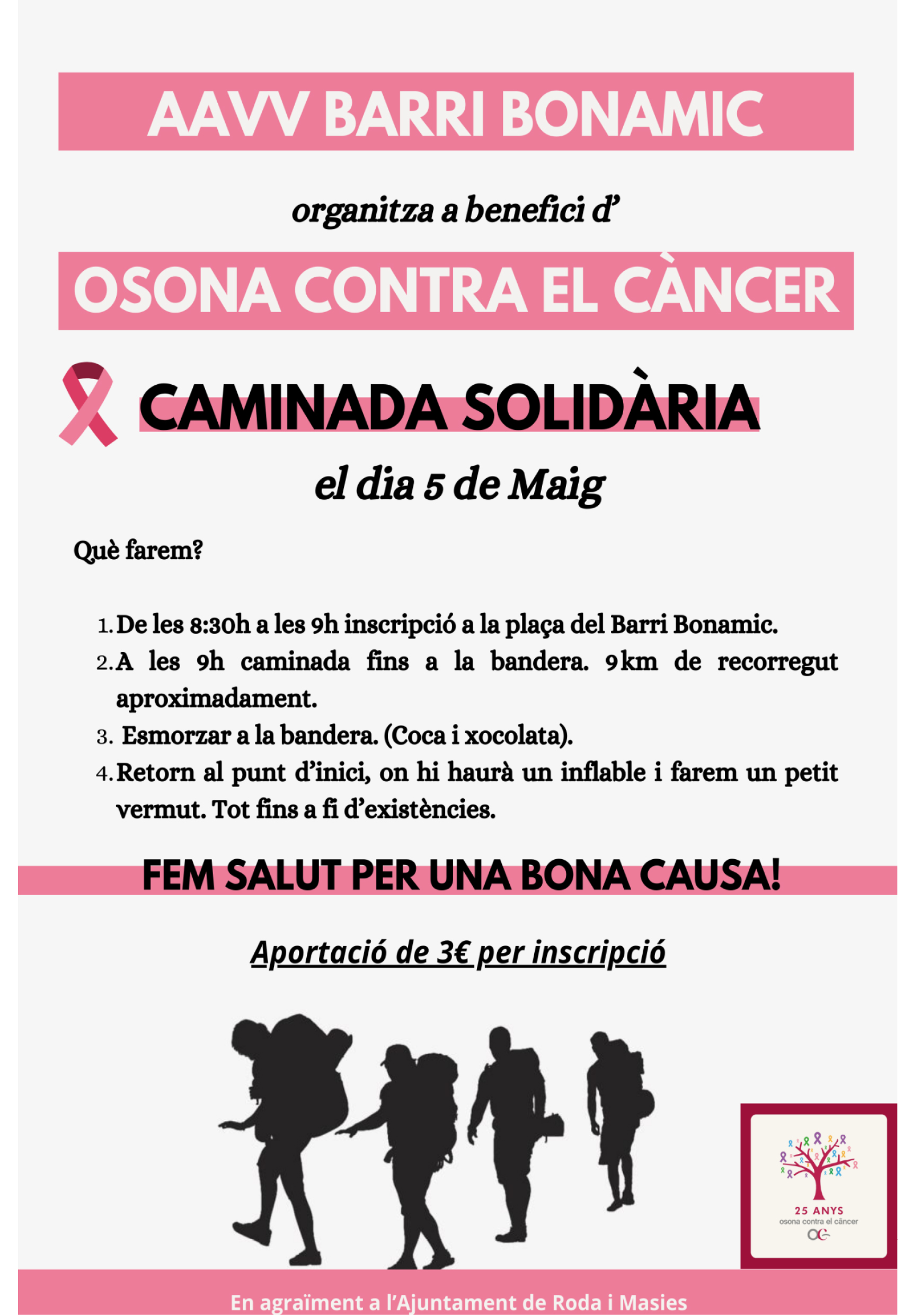 Caminada a benefici d'Osona contra el Càncer