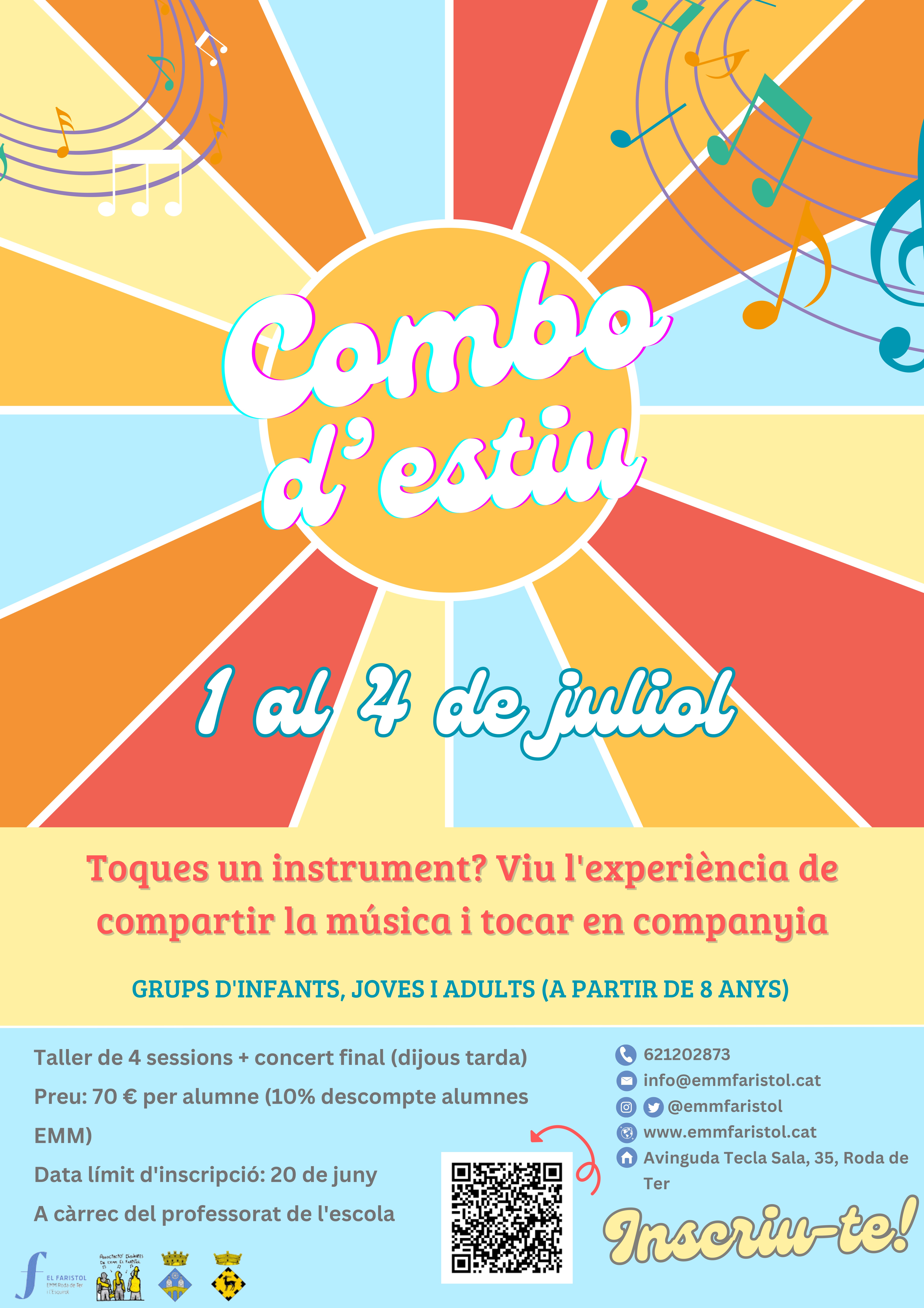 Combos d'estiu de l'escola de música El Faristol