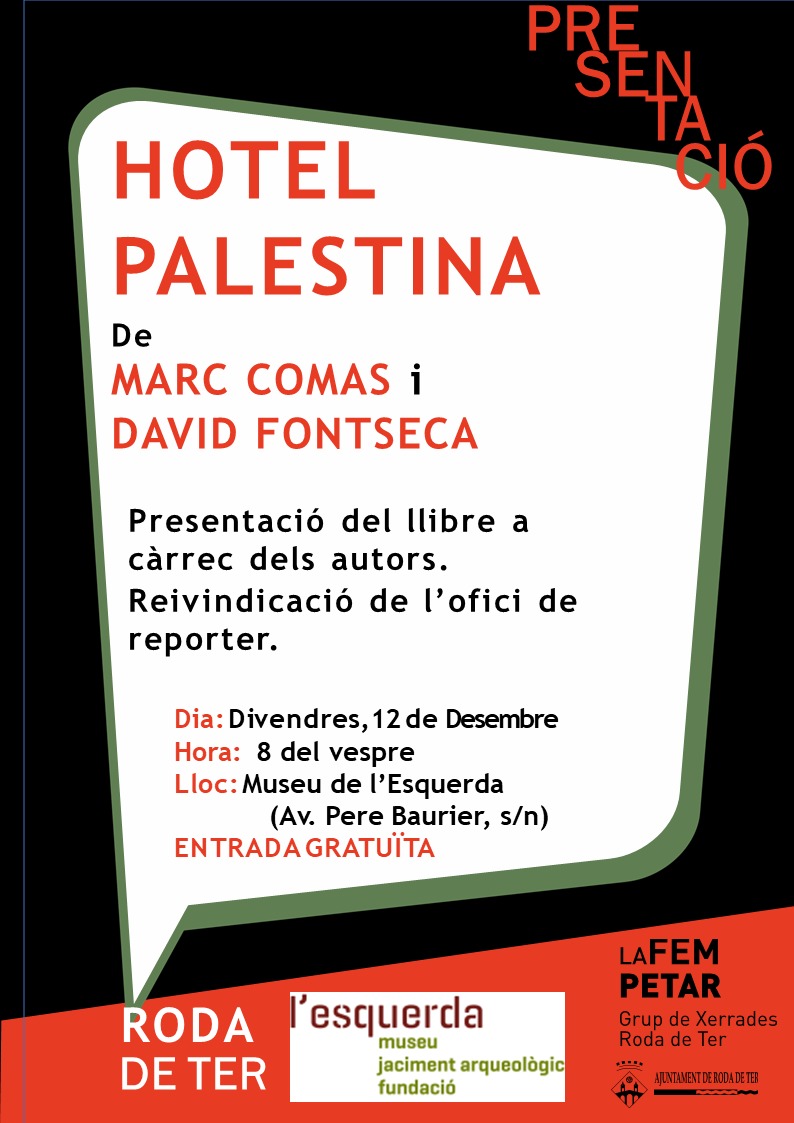 Presentaci&oacute; del llibre "Hotel Palestina" | Roda per Nadal 