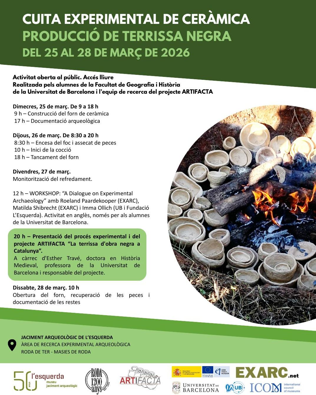 Cuita experimental de cer&agrave;mica - Producci&oacute; de terrissa negra