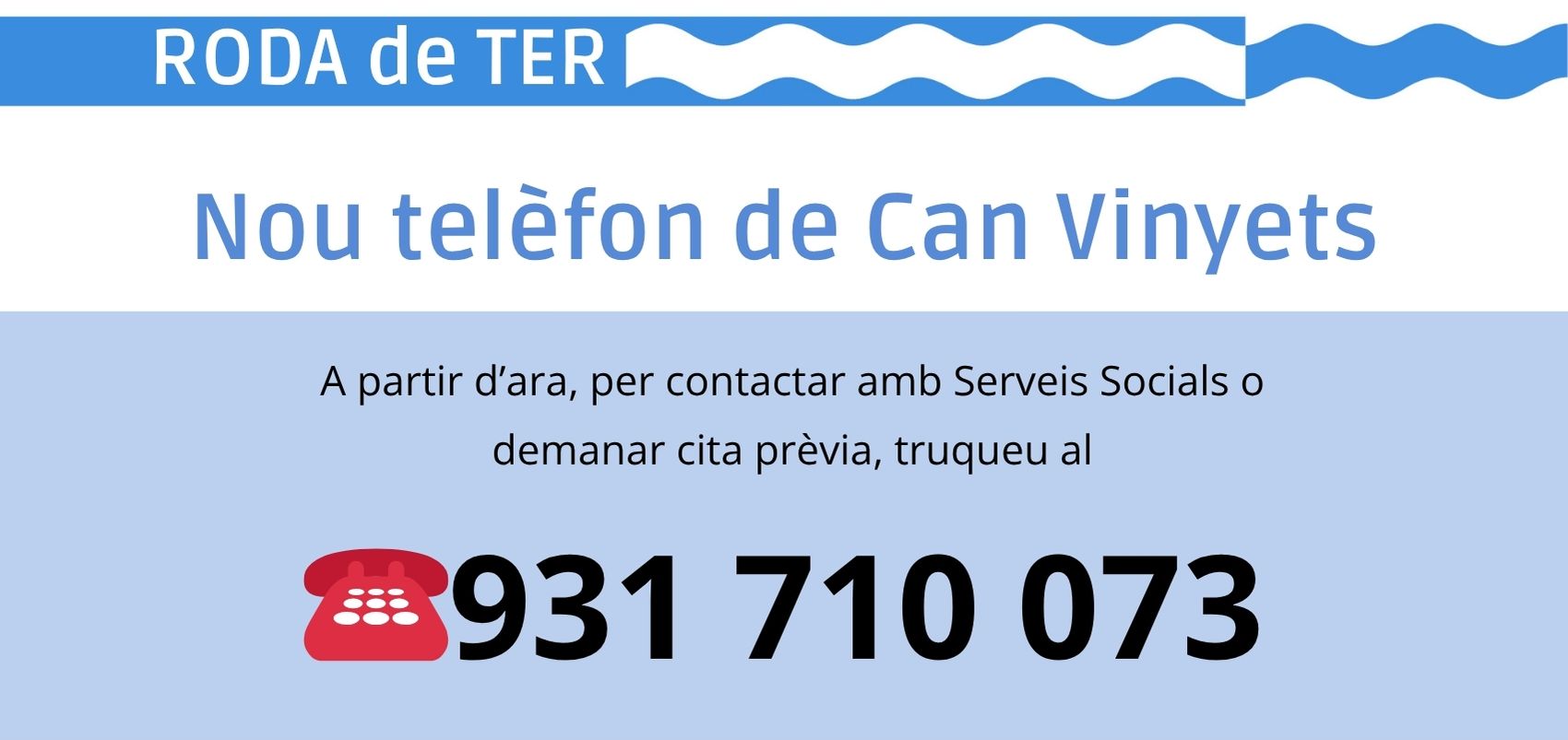 Nou telèfon Can Vinyets