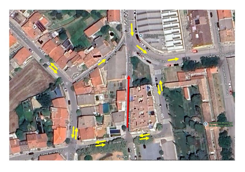 Canvi de sentits de carrers del barri Bonamic