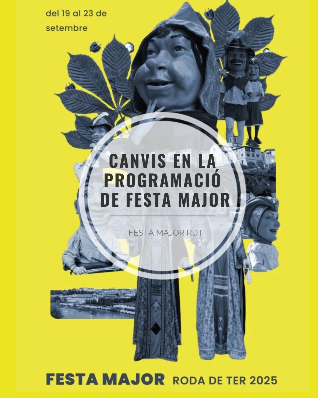 Canvis en els actes de Festa Major davant de la previsió de pluja